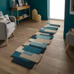Collage Modern Cut-Out Wool Runner