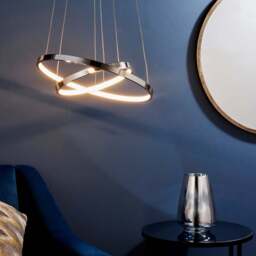 Vogue Kline 2 Light Integrated LED Hoop Ceiling Light - thumbnail 1