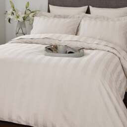 Hotel Stripe 230 Thread Count 100% Cotton Duvet Cover - thumbnail 2