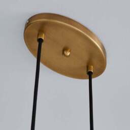 Colt Antique Brass 3 Light Diner Ceiling Light - thumbnail 4