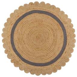 Grace Jute Scallop Round Rug - thumbnail 5