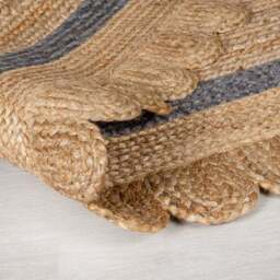 Grace Jute Scallop Round Rug - thumbnail 3
