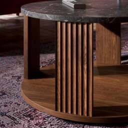 Georgi Marble Effect Nest of Coffee Tables - thumbnail 4