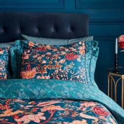 Dorma Tree of Life 300 Thread Count 100% Cotton Sateen Duvet Cover & Pillowcase Set - thumbnail 2