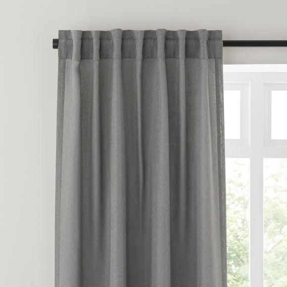 Touch of Linen Unlined Tab Top Curtains - image 1