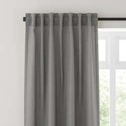 Touch of Linen Unlined Tab Top Curtains - thumbnail 1