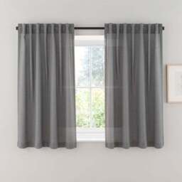 Touch of Linen Unlined Tab Top Curtains - thumbnail 6