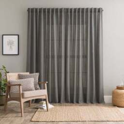 Touch of Linen Unlined Tab Top Curtains - thumbnail 5
