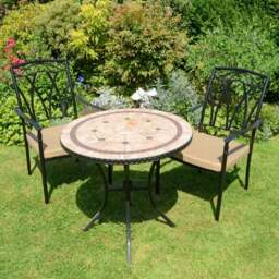Riverside 76cm Bistro Table Set with 2 Austin Chairs - thumbnail 5