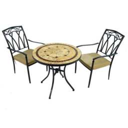 Riverside 76cm Bistro Table Set with 2 Austin Chairs - thumbnail 3