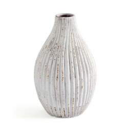 Ribbed Stone Bottle Vase - thumbnail 3