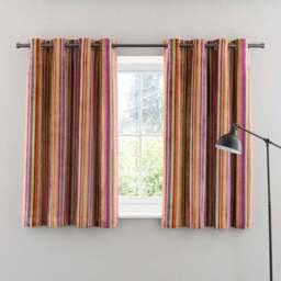 Aliyah Stripe Eyelet Curtains - thumbnail 5