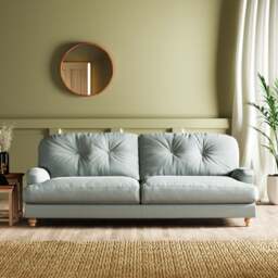 Martha Vintage Velvet 4 Seater Sofa - thumbnail 1