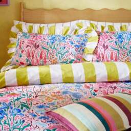 Sophie Robinson Sunset Flowers 100% Cotton Duvet Cover & Pillowcase Set - thumbnail 2