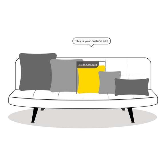 Elements Jenson Ochre Cushion by Dunelm