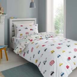Bianca Transport 100% Cotton Duvet Cover & Pillowcase Set - thumbnail 3