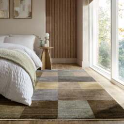 Felix Geometric Checkerboard Rug - thumbnail 1