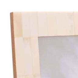 Hestia White Wide Border Bone Effect Photo Frame - thumbnail 2