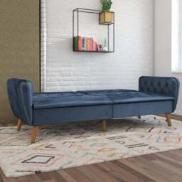 Tallulah Velvet Memory Foam Double Futon - thumbnail 2