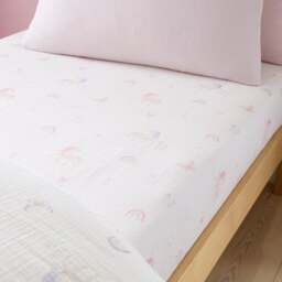 Set of 2 Unicorn Cotton Muslin Fitted Sheets
