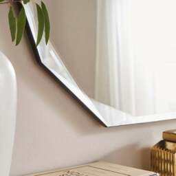 Livia Luxe Bevelled Edge Oval Wall Mirror - thumbnail 2