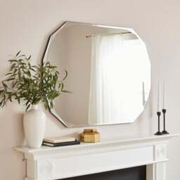 Livia Luxe Bevelled Edge Oval Wall Mirror