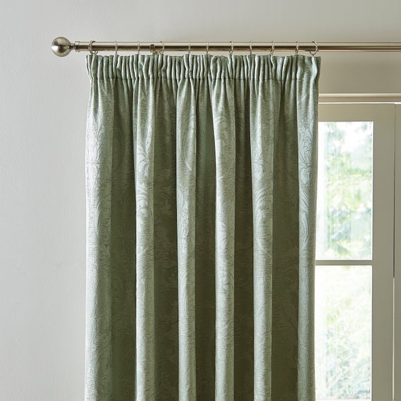 Zahra Chenille Jacquard Pencil Pleat Curtains - image 1