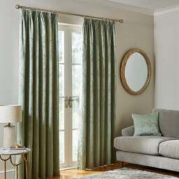 Zahra Chenille Jacquard Pencil Pleat Curtains - thumbnail 2