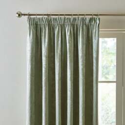 Zahra Chenille Jacquard Pencil Pleat Curtains - thumbnail 1