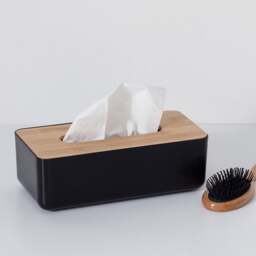 Natureo Bamboo Tissue Box Cover - thumbnail 1