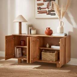 Juni Extra Wide Sideboard, Mango Wood - thumbnail 2