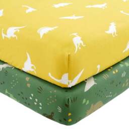 Dino Pack of 2 Fitted Sheets - thumbnail 3