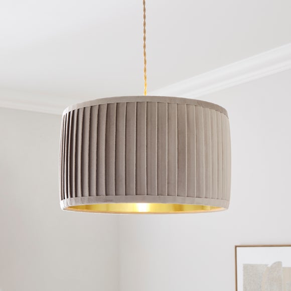 Sawyer Pleated Velvet Drum Lamp Shade - image 1