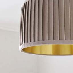 Sawyer Pleated Velvet Drum Lamp Shade - thumbnail 3