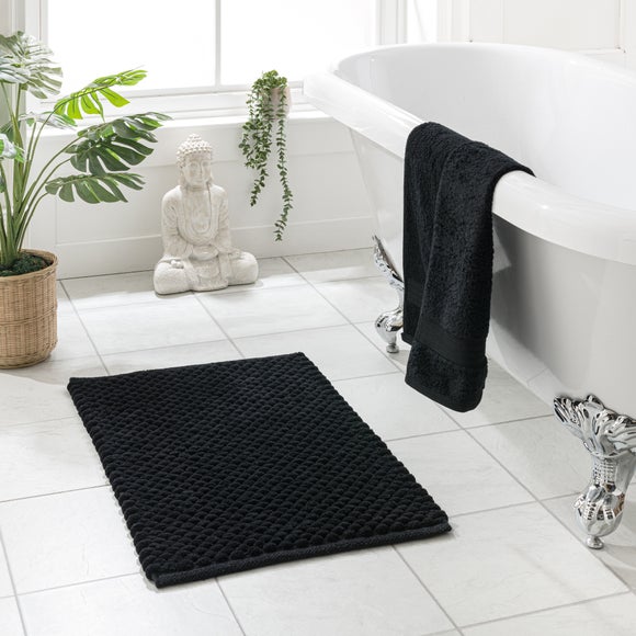 Recycled Polyester and Cotton Pebble Bath Mat - image 1