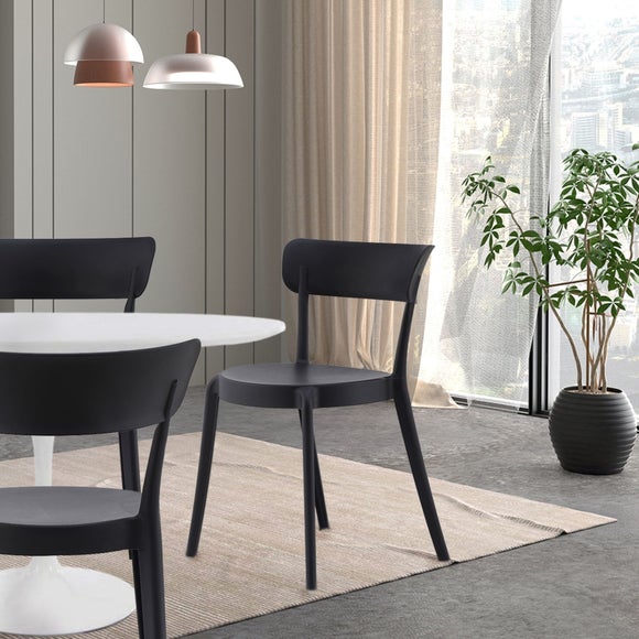 Fusion Living Plastic Bistro Dining Chair - image 1