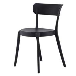 Fusion Living Plastic Bistro Dining Chair - thumbnail 2