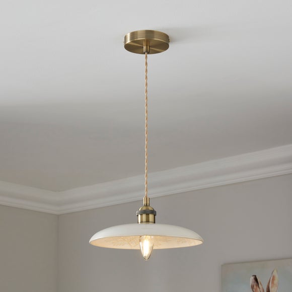 Churchgate Fawsley Fern Industrial Adjustable Pendant Light - image 1