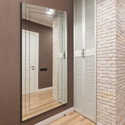 Luxford Bevelled Rectangle Full Length Wall Mirror - thumbnail 1