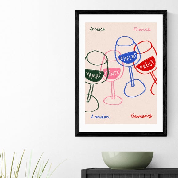 East End Prints Cheers Glasses Print - image 1