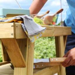 BBQ Wooden Outdoor Side Table - thumbnail 4
