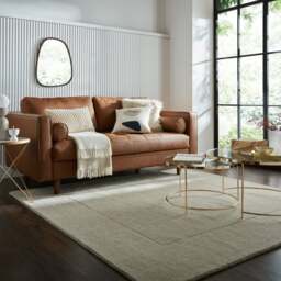 Boston Wool Border Square Rug - thumbnail 1