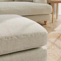 Martha Chunky Chenille Footstool - thumbnail 3