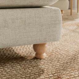 Martha Chunky Chenille Footstool - thumbnail 5