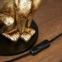 Kindra Fringed Leopard Table Lamp - thumbnail 4