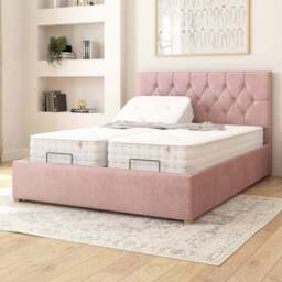 Olivier Plush Velvet Adjustable Bed - thumbnail 2