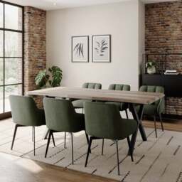 Ezra II 4-6 Seater Extendable Rectangle Dining Table - thumbnail 1