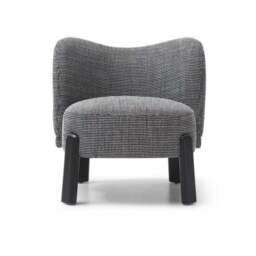 Cora Two Tone Woven Fabric Accent Chair - thumbnail 5