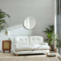Martha Faux Linen 2 Seater Sofa - thumbnail 2