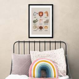 East End Prints Animal Safari In Stone Print by Kid of the Village